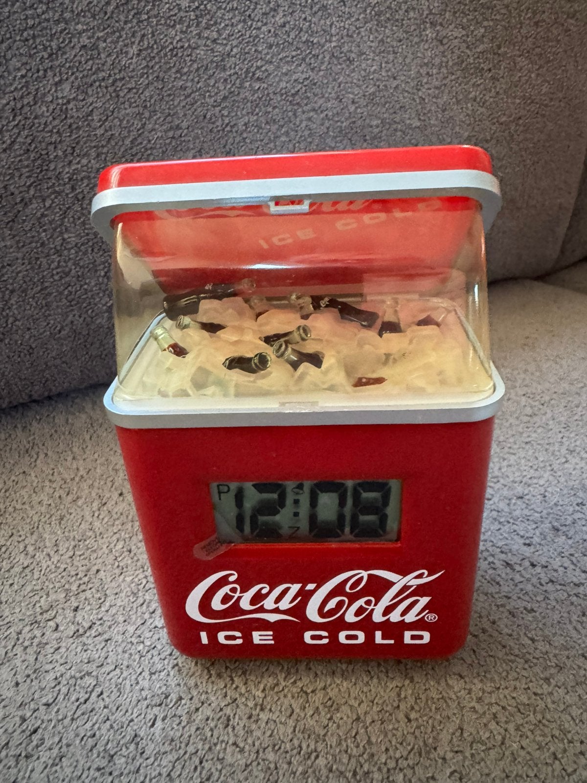 Retro Coca-Cola Koelbox Digitale Klok / Wekker (Vintage 1996, Ophalen of Verzenden, Zo goed als nieuw