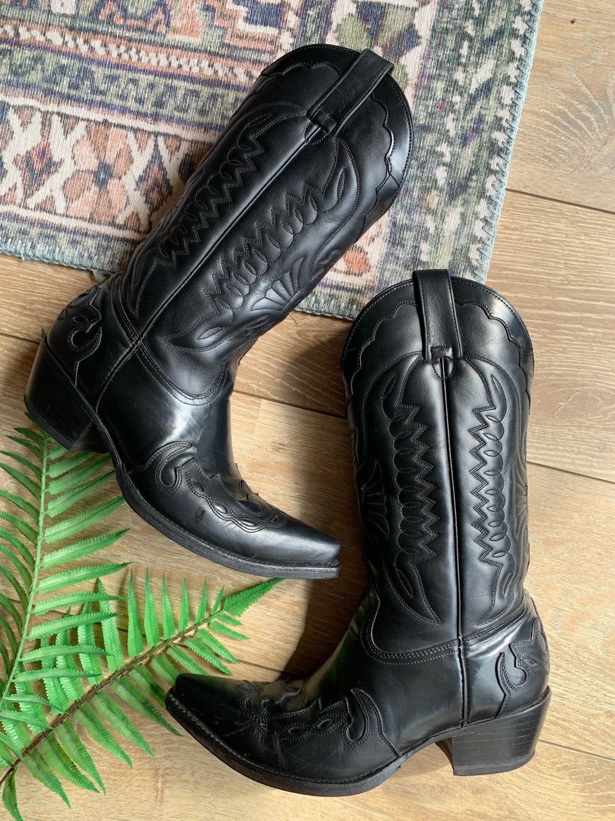 Mexicana cowboylaarzen 39 western boots bohemian laarzen, Kleding | Dames, Schoenen, Hoge laarzen, -, Zwart, -