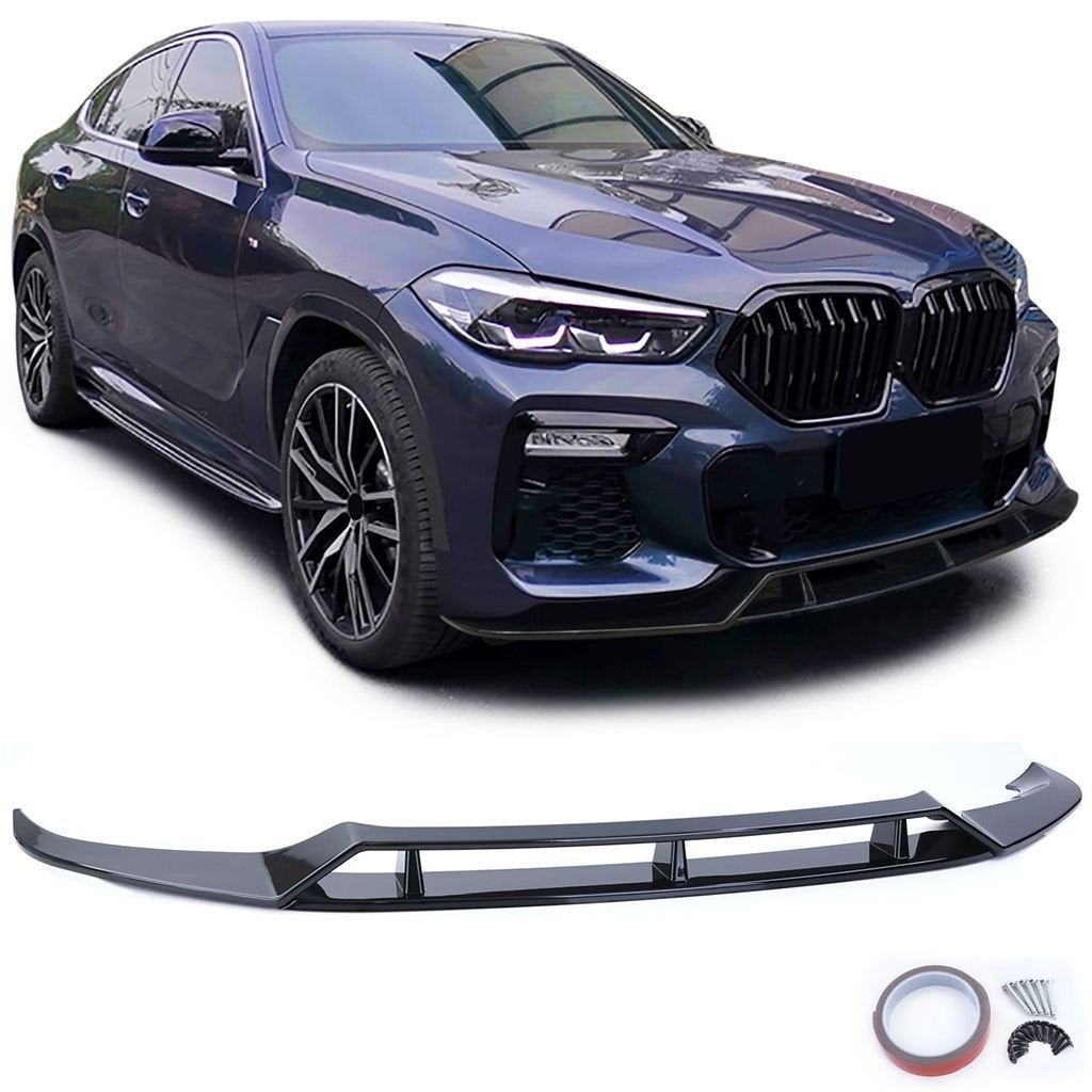 Spoiler Splitter Bmw X6 G06 M Pack Glans Zwart Performance L, Auto diversen, Tuning en Styling, Verzenden