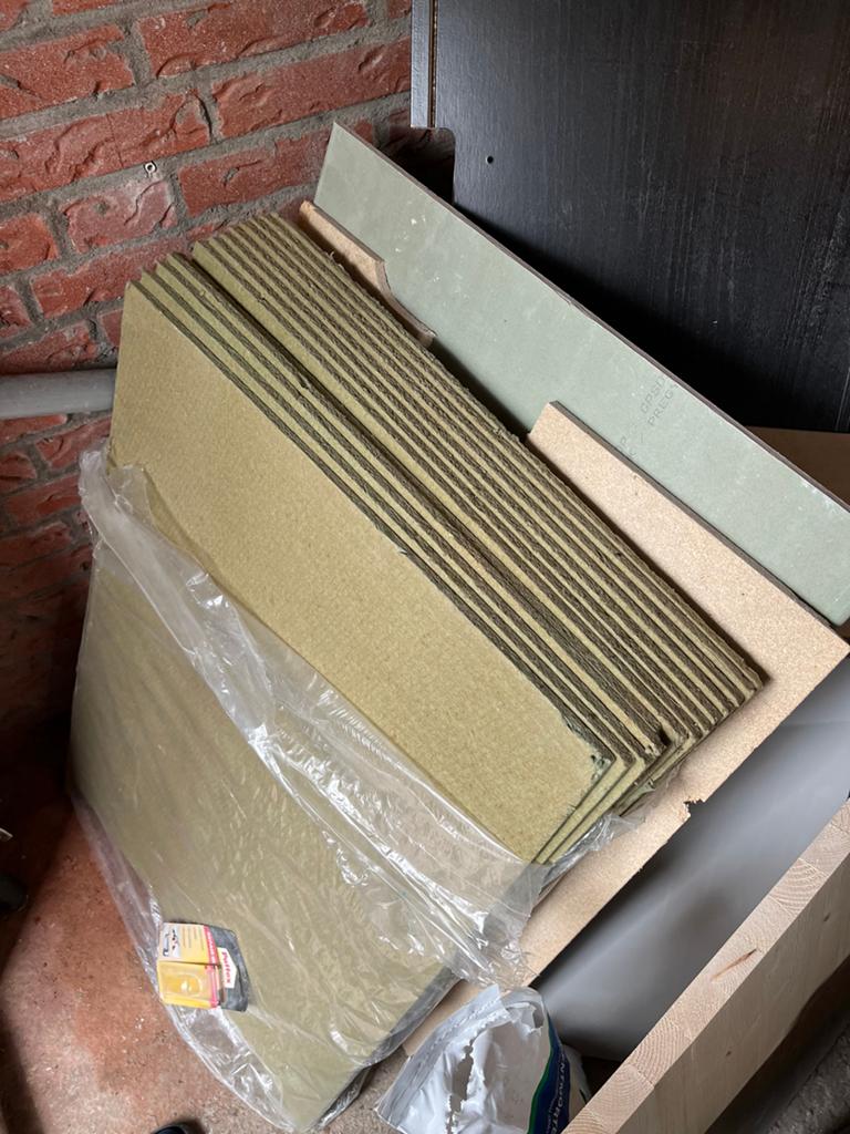 Groene ondervloer platen isolatie 1 cm dik 10 stuks 59x79cm, Ophalen, Overige materialen, 30 cm of meer, 50 tot 150 cm