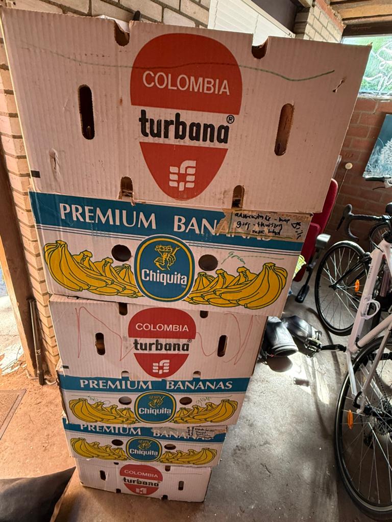6 Bananen dozen verhuis dozen zsm, Ophalen, Doos, Minder dan 35 cm, Minder dan 50 cm