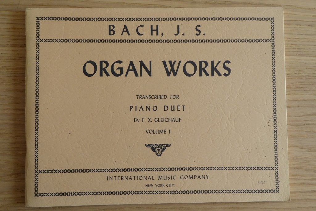 ORGAN WORKS  , Bach J.S. - transcribed for Piano Duet Vol.1, Klassiek, Ophalen of Verzenden, Zo goed als nieuw, Artiest of Componist