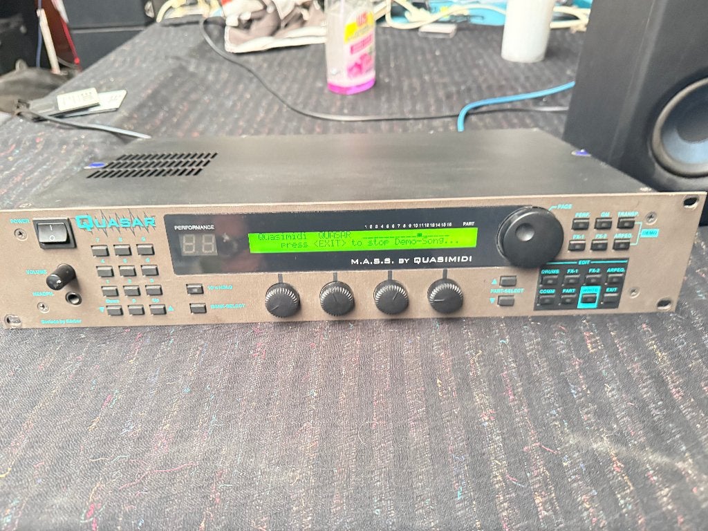Quasimidi Quasar — Rare German Synth / Sound Module (2U),, Overige merken, Gebruikt, Met midi-aansluiting, Overige aantallen