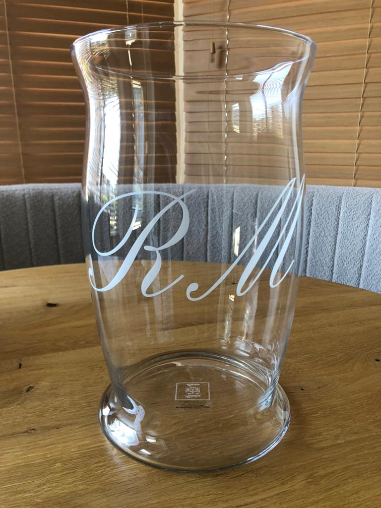 Riviera Maison glazen RM vaas nieuw, Overige kleuren, Nieuw, Ophalen of Verzenden, Glas