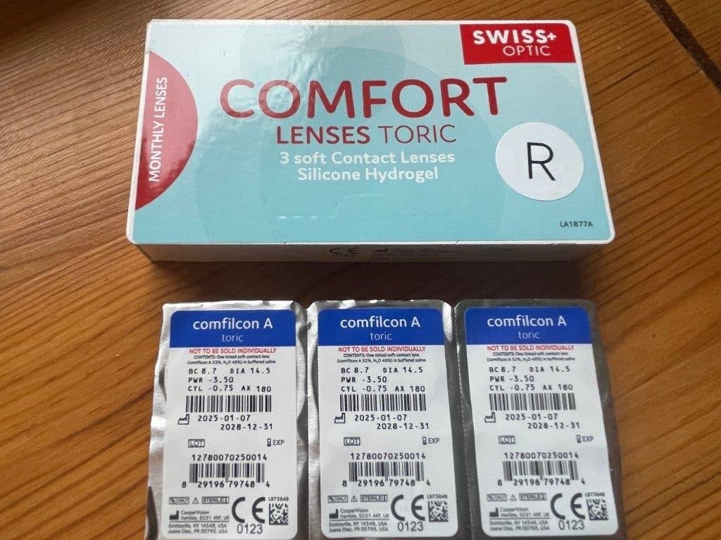 Zachte maandlenzen contactlenzen Swiss Optic -3.5, Ophalen of Verzenden, Nieuw, Ogen, Overige typen