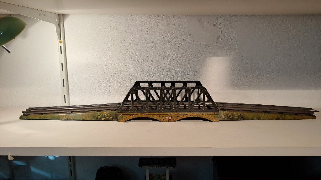 Spoor 0 hornby No2E brug voor elektrische trein, Antiek en Kunst, Antiek | Speelgoed, Ophalen of Verzenden