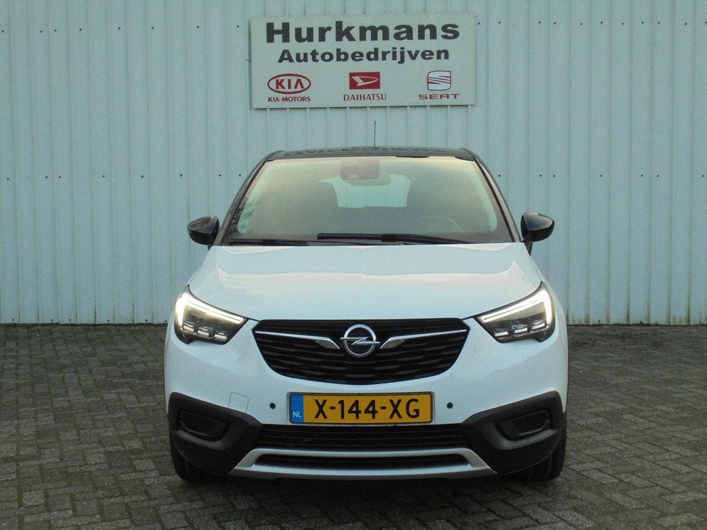 Opel Crossland X 1.2 TURBO 110PK AUTOMAAT HOGE INSTAP, Automaat, 840 kg, Gebruikt, Leder en Stof