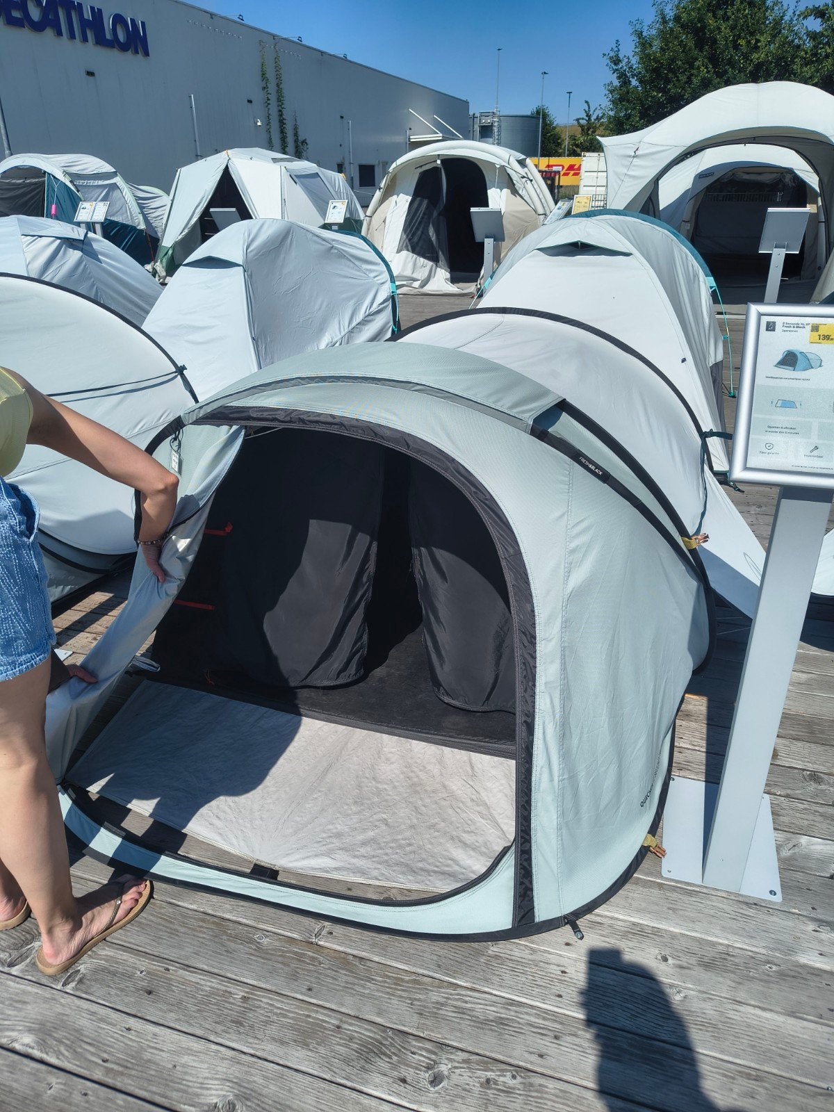 Quechua 2 Seconds XL Fresh & Black pop-up tent – 2 personen, Ophalen, Zo goed als nieuw