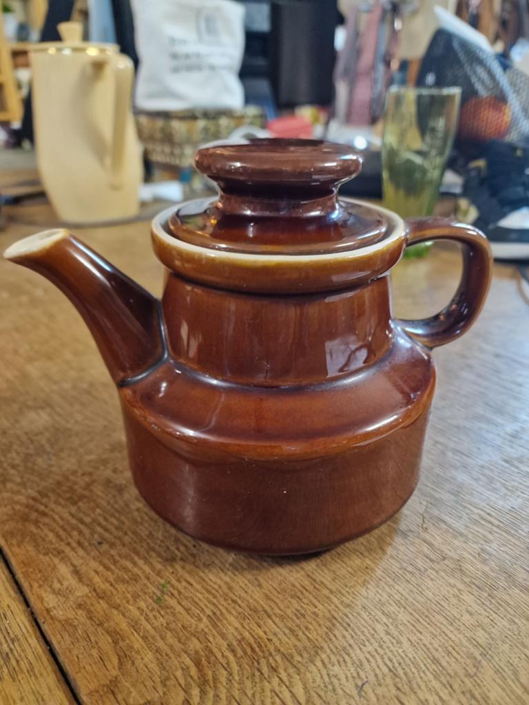 Vintage Douwe Egberts Koffiepot - Bruin Keramiek, Ophalen
