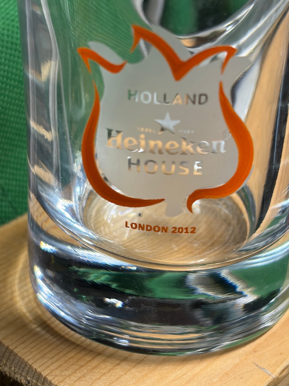 Heineken glas olympische spelen londen 2012 dubbeldruk, Verzamelen, Ophalen of Verzenden, Nieuw, Bierglas
