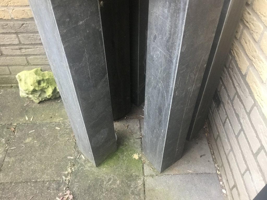 Sierstenenpalen/balken voor tuin of decoratie, Tuin en Terras, Ophalen, Biels, Zo goed als nieuw, Natuursteen