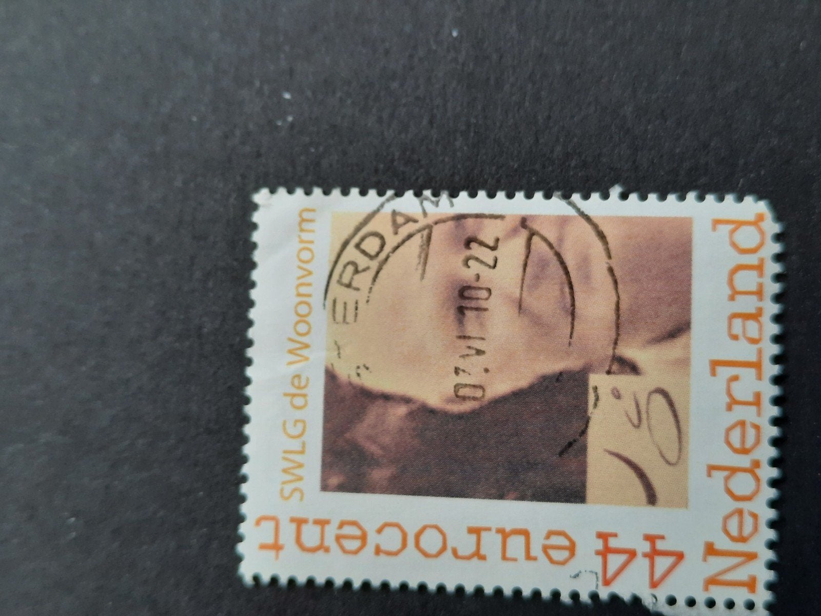 Persoonlijke postzegel man - SWLG de Woonvorm, Verzenden, Na 1940, Gestempeld
