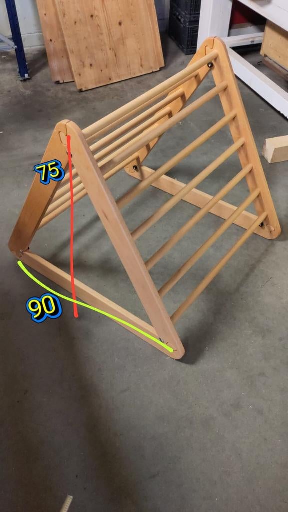 Pikler driehoek origineel, Ophalen