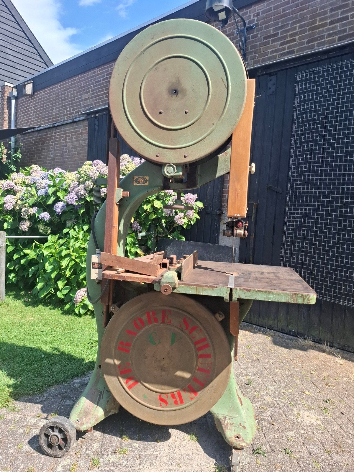 Grote vintage lintzaag - Functioneert nog, Ophalen, Gebruikt, 70 mm of meer, Lintzaag