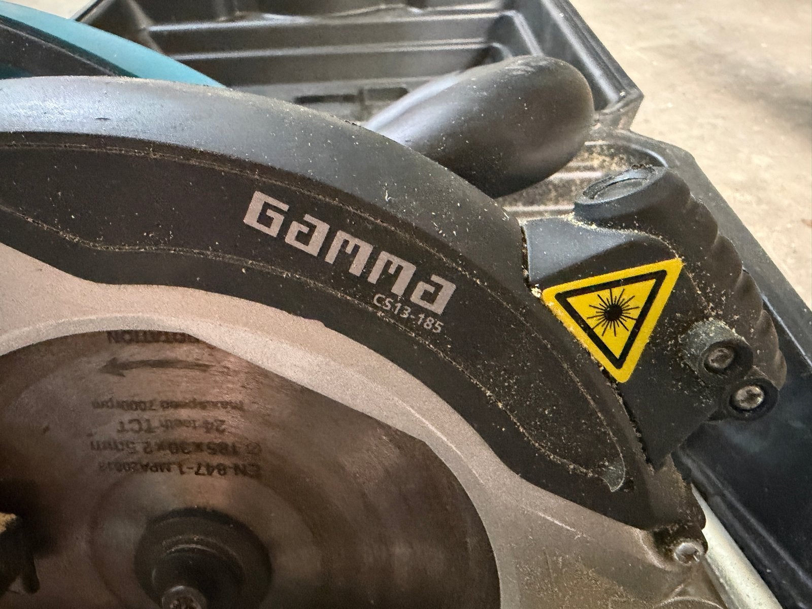 Gamma Cirkelzaag CS13-185 met koffer, Gebruikt, Cirkelzaag, 600 tot 1200 watt, Ophalen of Verzenden