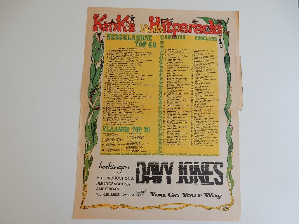 Kink's blinke Hitparade/Ned. Top 40 nr1 Penny Lane /Beatles2, Ophalen of Verzenden, Gebruikt, Boek, Tijdschrift of Artikel