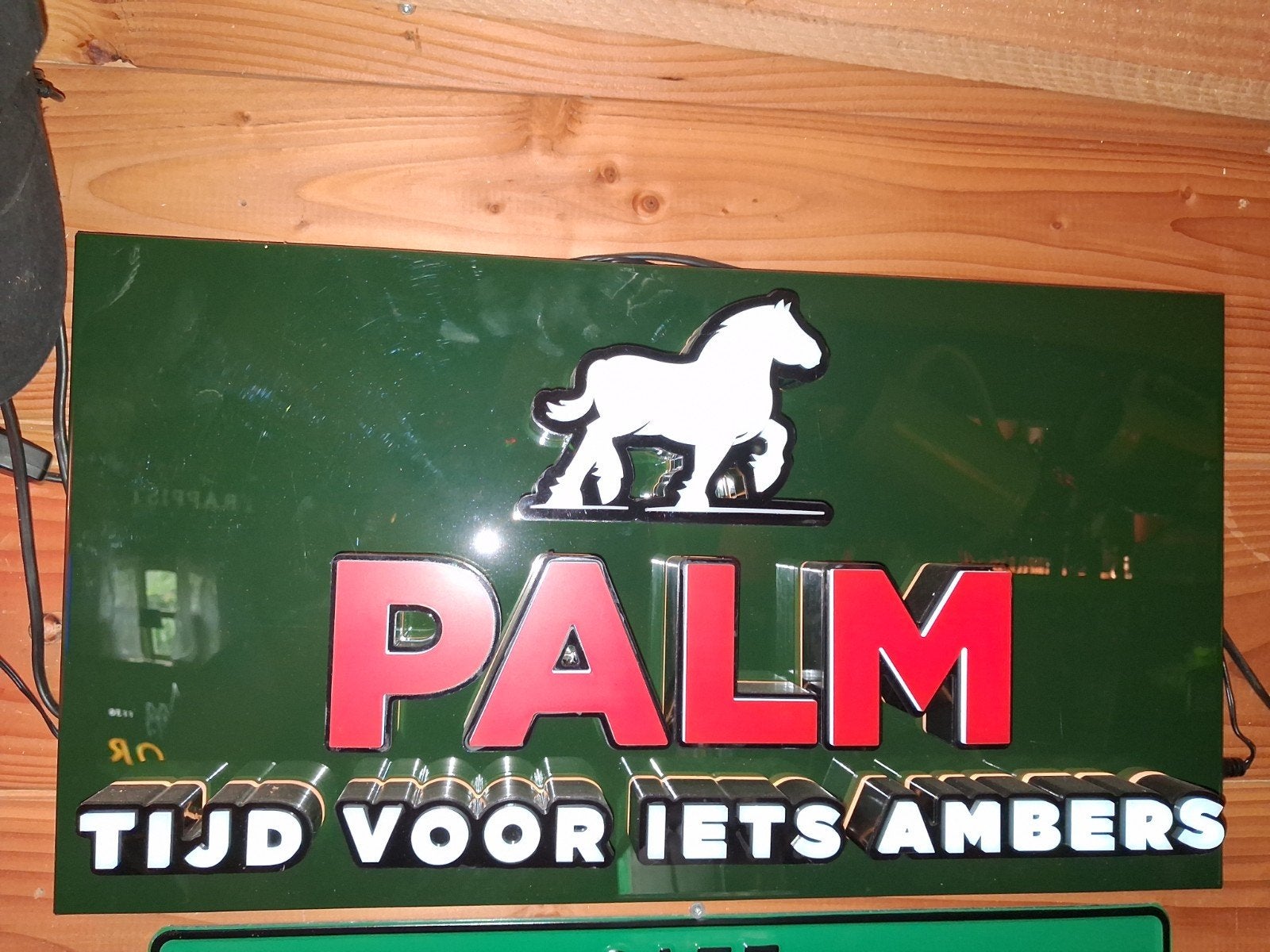 palm bier verlichting, Verzamelen, Ophalen of Verzenden, Zo goed als nieuw, Reclamebord, Plaat of Schild, Palm