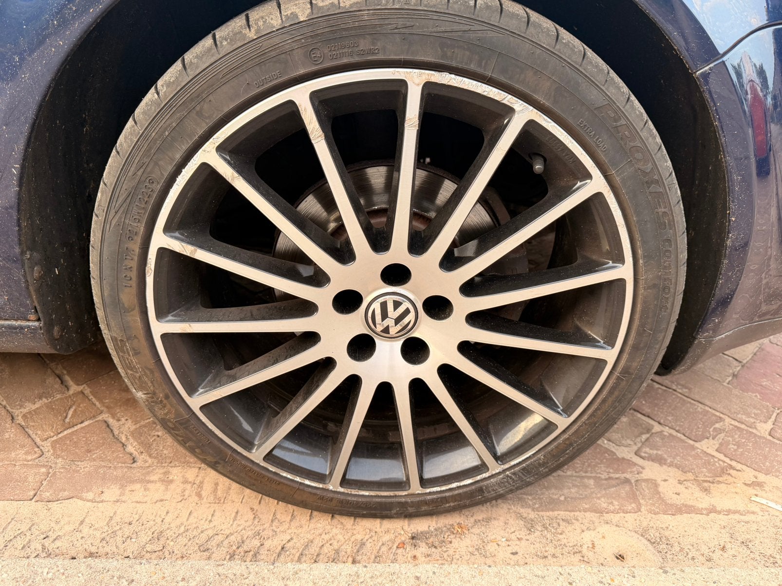 Interesse peiling 18” Borbet velgen 5x100 met wat schade, Ophalen of Verzenden, Gebruikt