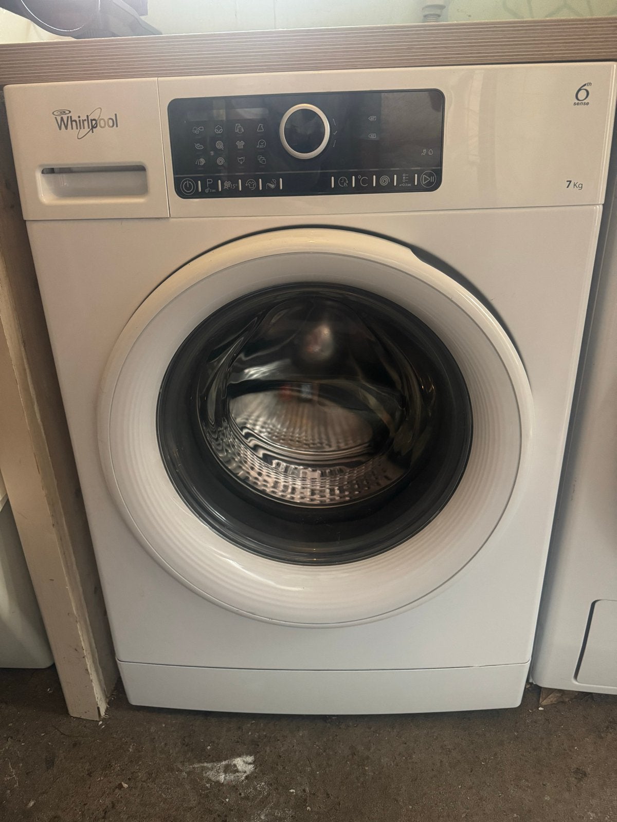 Whirlpool FSCR70410 Wasmachine - 7kg, 1400 toeren, Ophalen, Gebruikt, 85 tot 90 cm, 1200 tot 1600 toeren