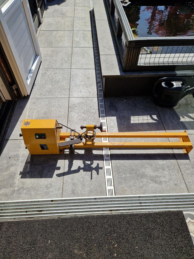Ferm WL-1000 Houtdraaibank - 1000mm capaciteit, Doe-het-zelf en Verbouw, Draaibanken, Ophalen, Gebruikt, Houtdraaibank, 500 tot 1000 mm