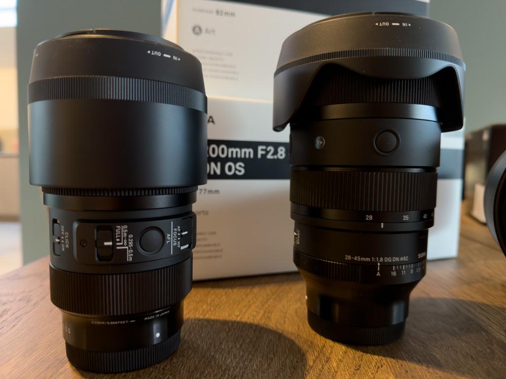 ZGAN Sigma 28-45mm f1.8 DG DN Art Sony FE, Ophalen of Verzenden, Zo goed als nieuw, Groothoeklens