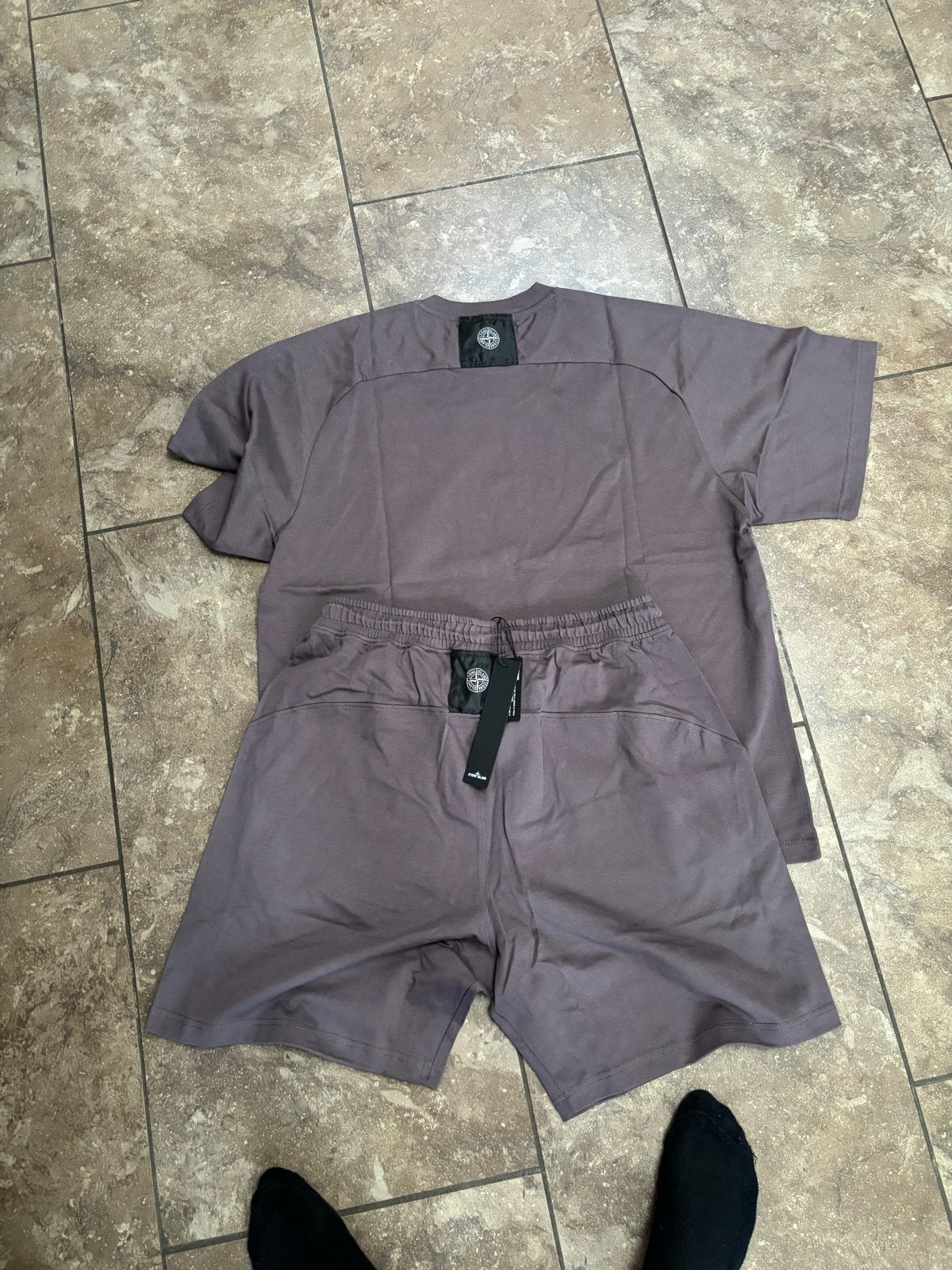 Stone Island Jogging Set - T-shirt & Korte Broek, Ophalen of Verzenden, Nieuw