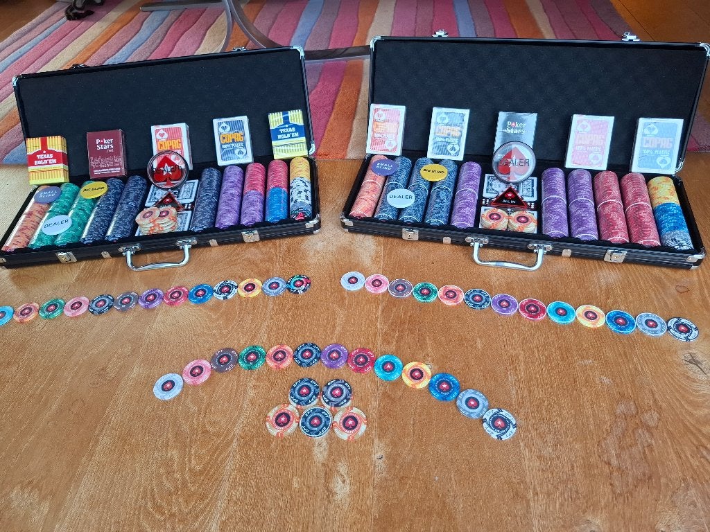 Pokerkoffer met Keramische Pokerchips EPT Design, Ophalen of Verzenden, Zo goed als nieuw