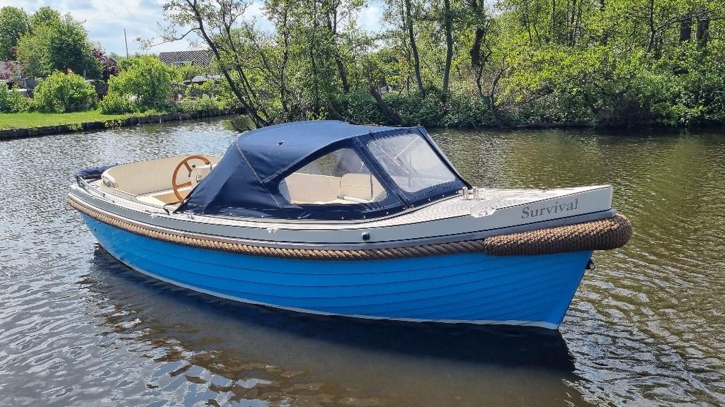 Interboat 22 + Vetus 4 cilinder 33pk Diesel + boegschroef, Watersport en Boten, Sloepen, Ophalen, Gebruikt, Binnenboordmotor, Interboat