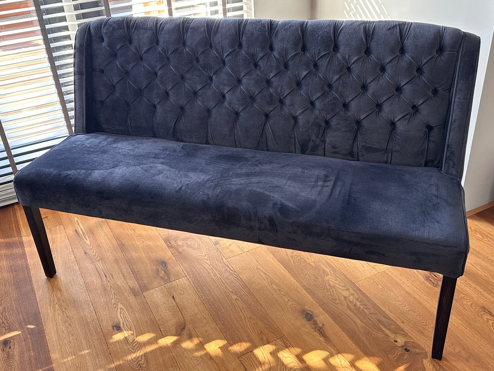 Richmond Kensington gecapitonneerd eethoek bankje, Ophalen, Minder dan 75 cm, 150 tot 200 cm, Driepersoons