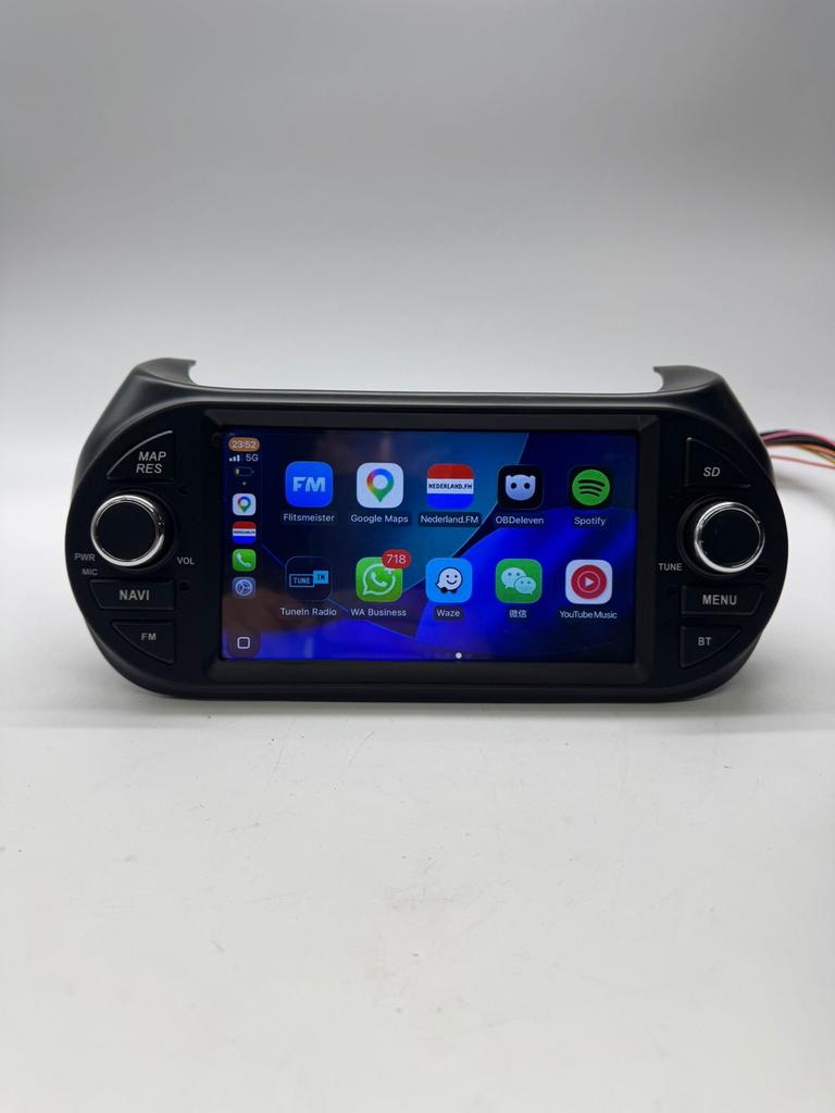 7 Inch Multimedia Autoradio CarPlay Android Auto Fiat Qubo N, Auto diversen, Autoradio's, Ophalen of Verzenden, Nieuw