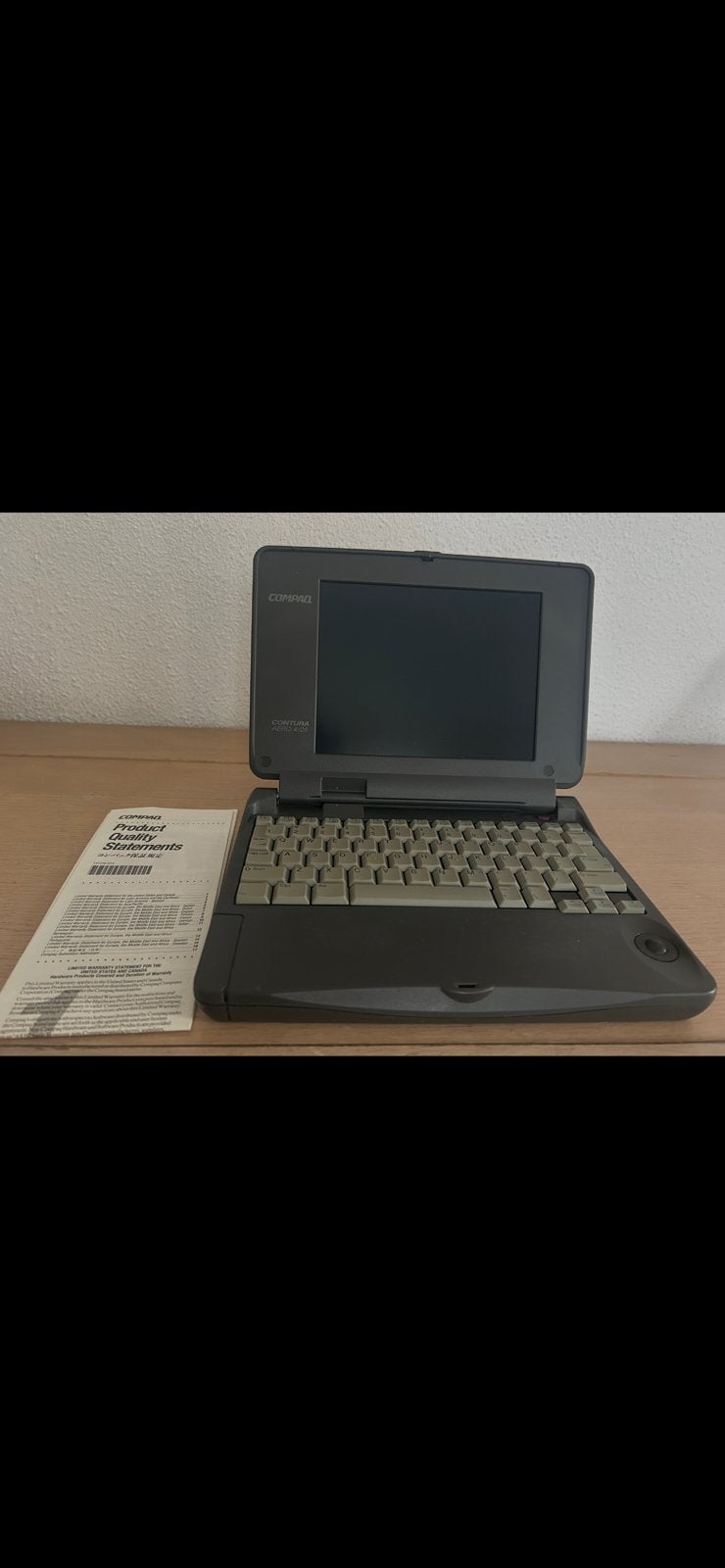 Vintage laptop compaq contura, Ophalen, 4 GB of minder, Zo goed als nieuw, 32 GB of minder