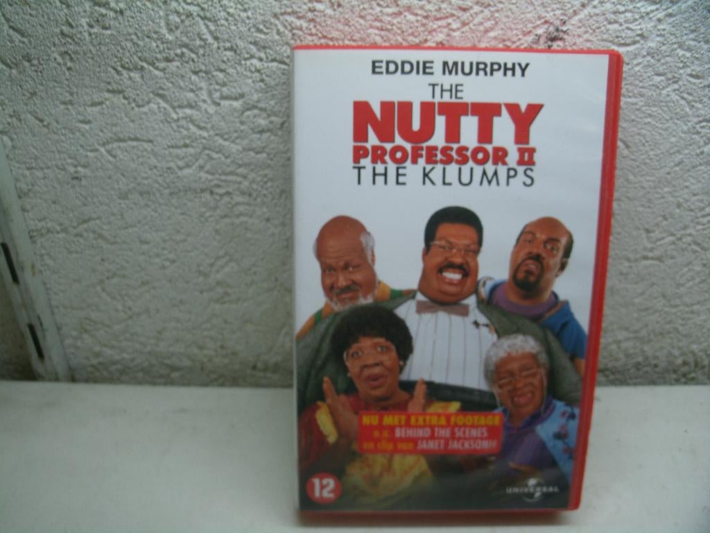 vhs 216a nutty professor 11 the klums, Cd's en Dvd's, VHS | Film, Alle leeftijden, Ophalen of Verzenden, Zo goed als nieuw, Actie en Avontuur