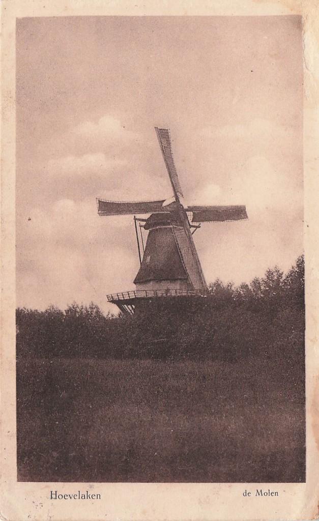 JO602 Hoevelaken de Molen 1929, Verzenden, 1920 tot 1940, Gelopen, Utrecht
