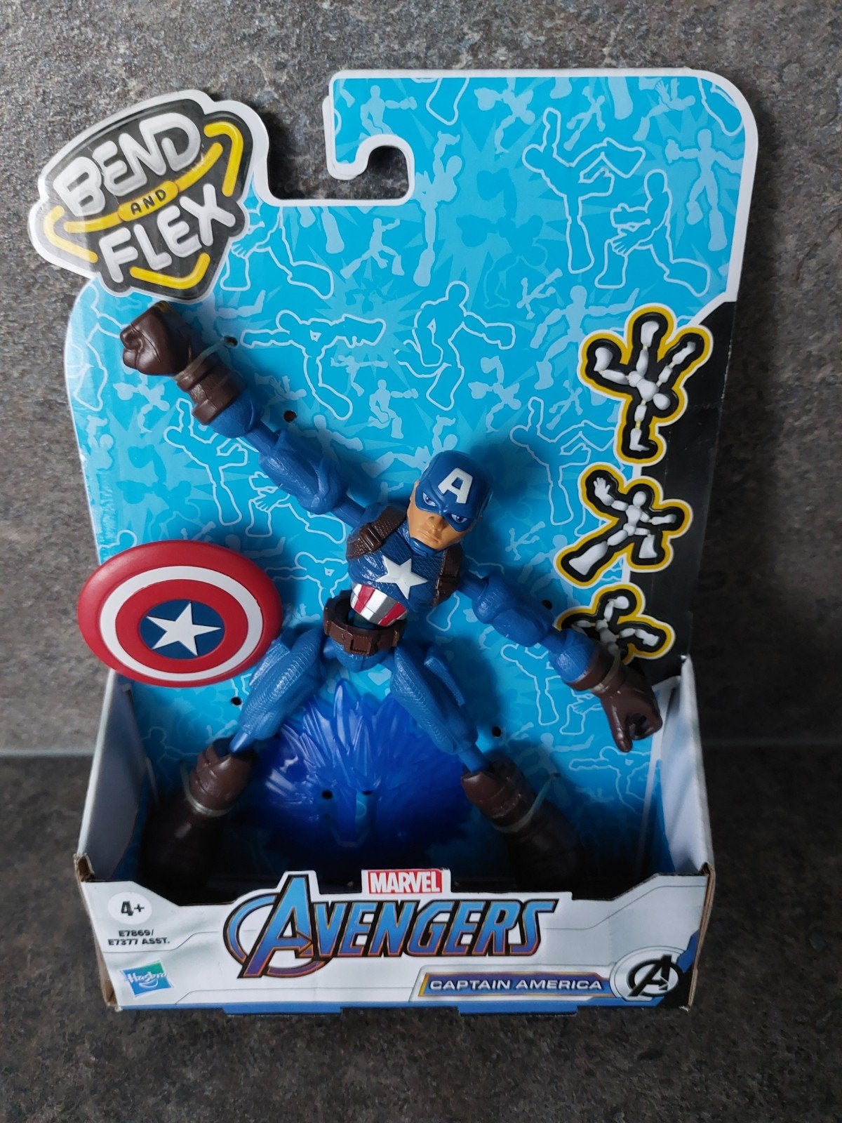 Marvel Avengers Bend and Flex Captain America Actiefiguur, Ophalen of Verzenden, Nieuw
