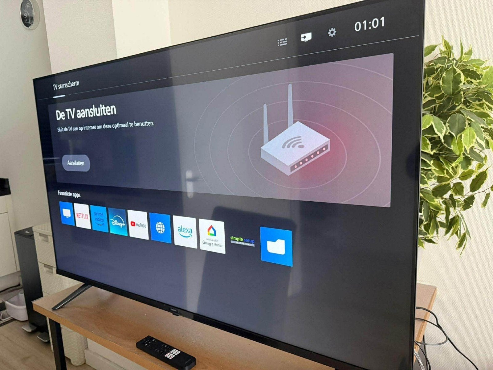 Philips 55 Inch 4k Smart tv, Audio, Tv en Foto, Televisies, Philips, LED, 50 Hz, Ophalen of Verzenden