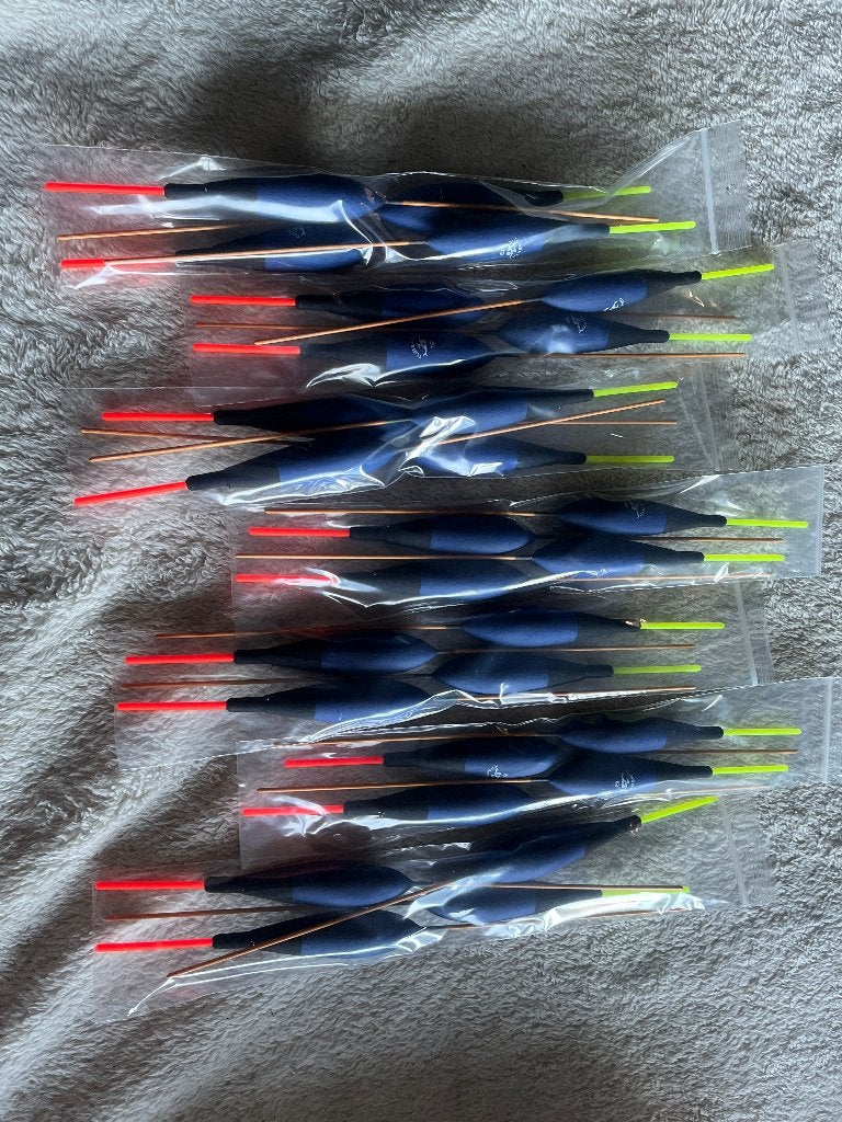 adv 93a / NIEUW set 28 dobbers TUBERTINI 12gr, Watersport en Boten, Ophalen of Verzenden, Nieuw, Dobber of Lood