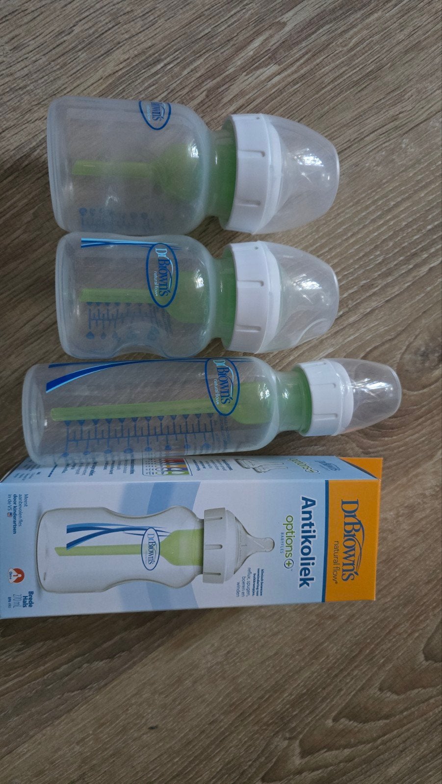 Dr. Brown's Antikoliek Babyflessen - 4 stuks, Ophalen of Verzenden, Zo goed als nieuw, Babyfles, Dr. Brown's
