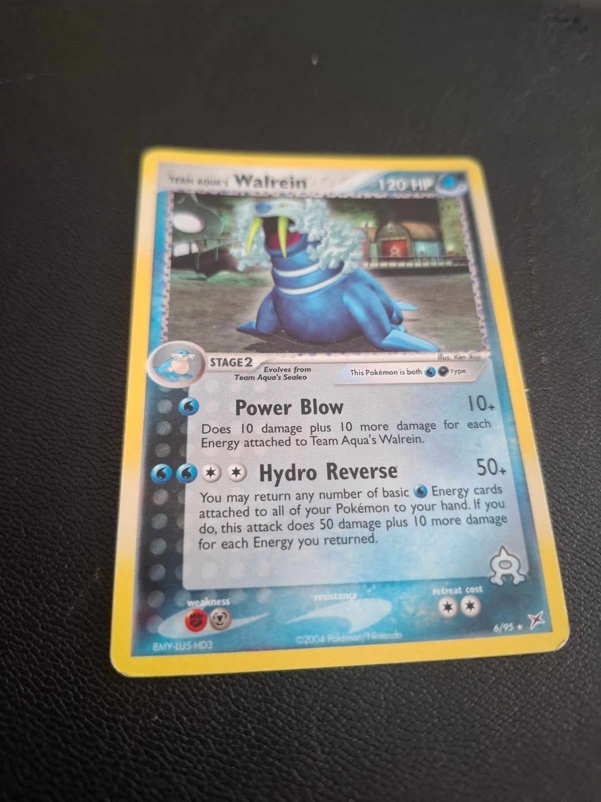 Team Aqua's Walrein Pokémon Kaart - Zeldzaam, Ophalen of Verzenden, Gebruikt, Losse kaart