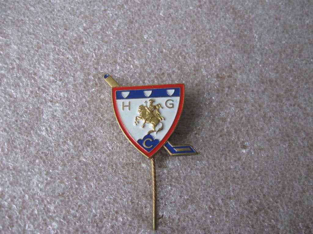 Mooie Oude  IJSHOCKEY  Club  speld HC Gherdëina, Ophalen of Verzenden, Overige typen