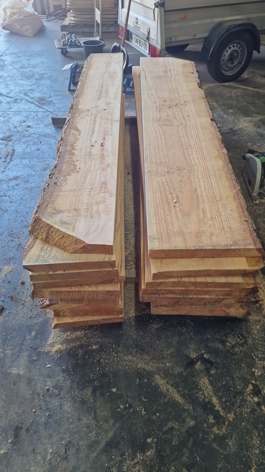Douglas Hout Planken balken  - Ideaal voor Diverse Projecten, Doe-het-zelf en Verbouw, Ophalen, Gebruikt, 25 tot 50 mm, Plank