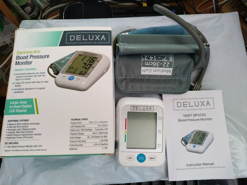 Deluxa Bloeddrukmeter via de bovenarm, Ophalen of Verzenden, Nieuw