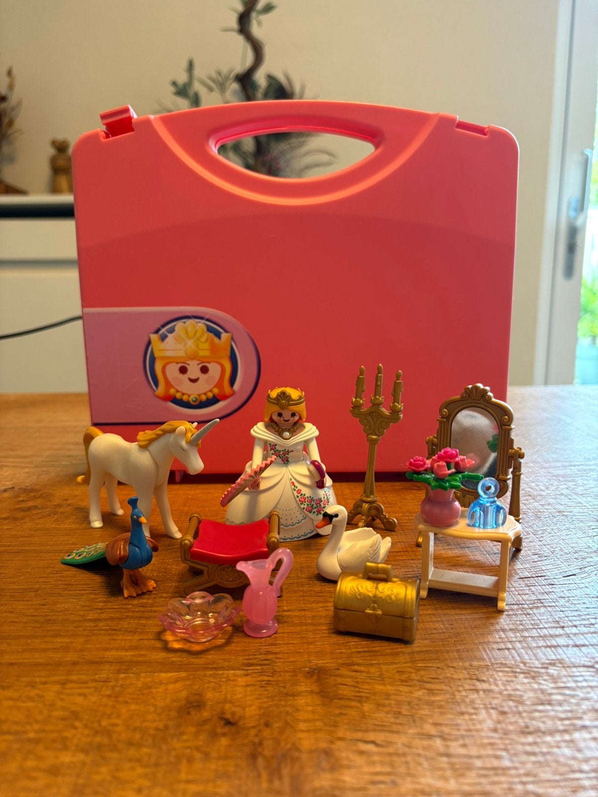 Playmobil 5892 Prinses magische kasteelinrichting eenhoorn, Gebruikt, Complete set, Overige typen, Ophalen of Verzenden