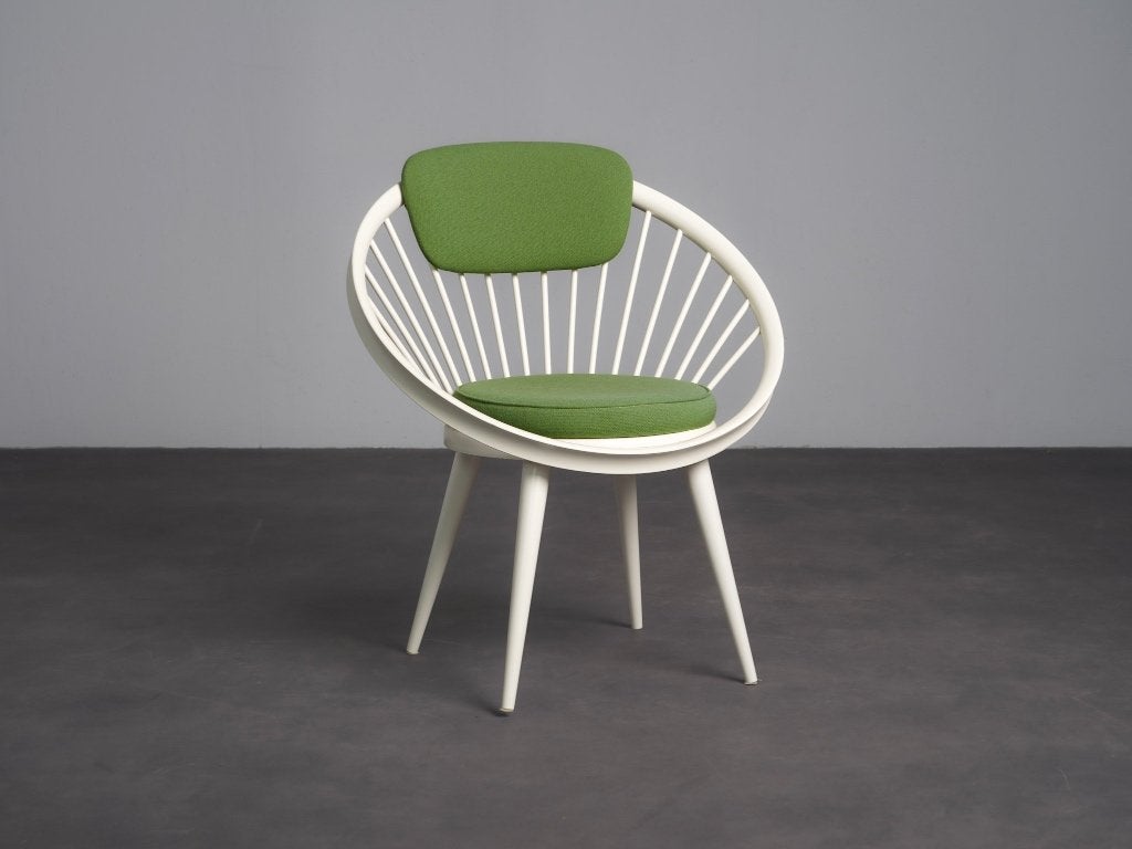 Circle Fauteuil Yngve Ekström Swedese Jaren 60, Huis en Inrichting, Ophalen, Hout, Minder dan 75 cm, Zo goed als nieuw