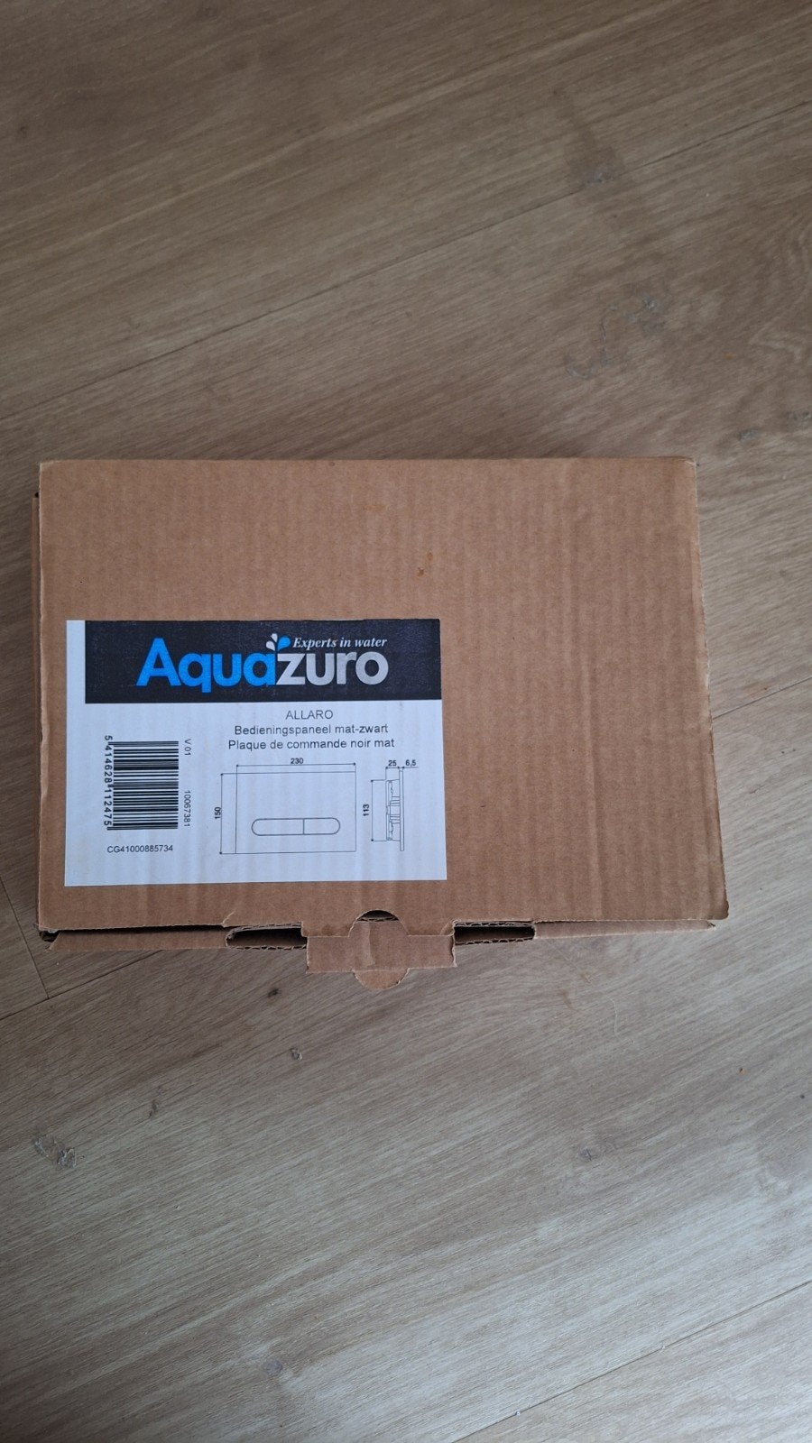 AquaZuro ALLARO Bedieningspaneel mat-zwart inbouw toilet, Ophalen of Verzenden, Nieuw, Toilet