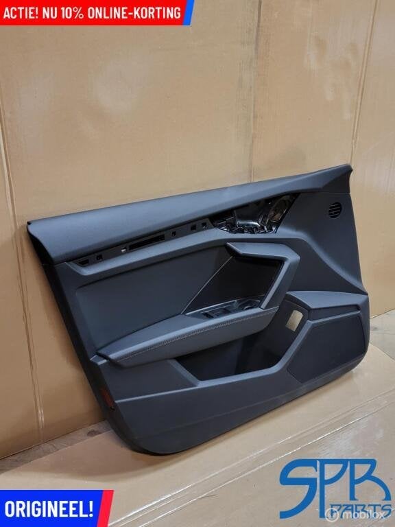 Deurpaneel Linksvoor Leder Audi S3 A3 8Y ZWARTE STIKSELS LED, Gebruikt, AUDI, Audi, Ophalen of Verzenden