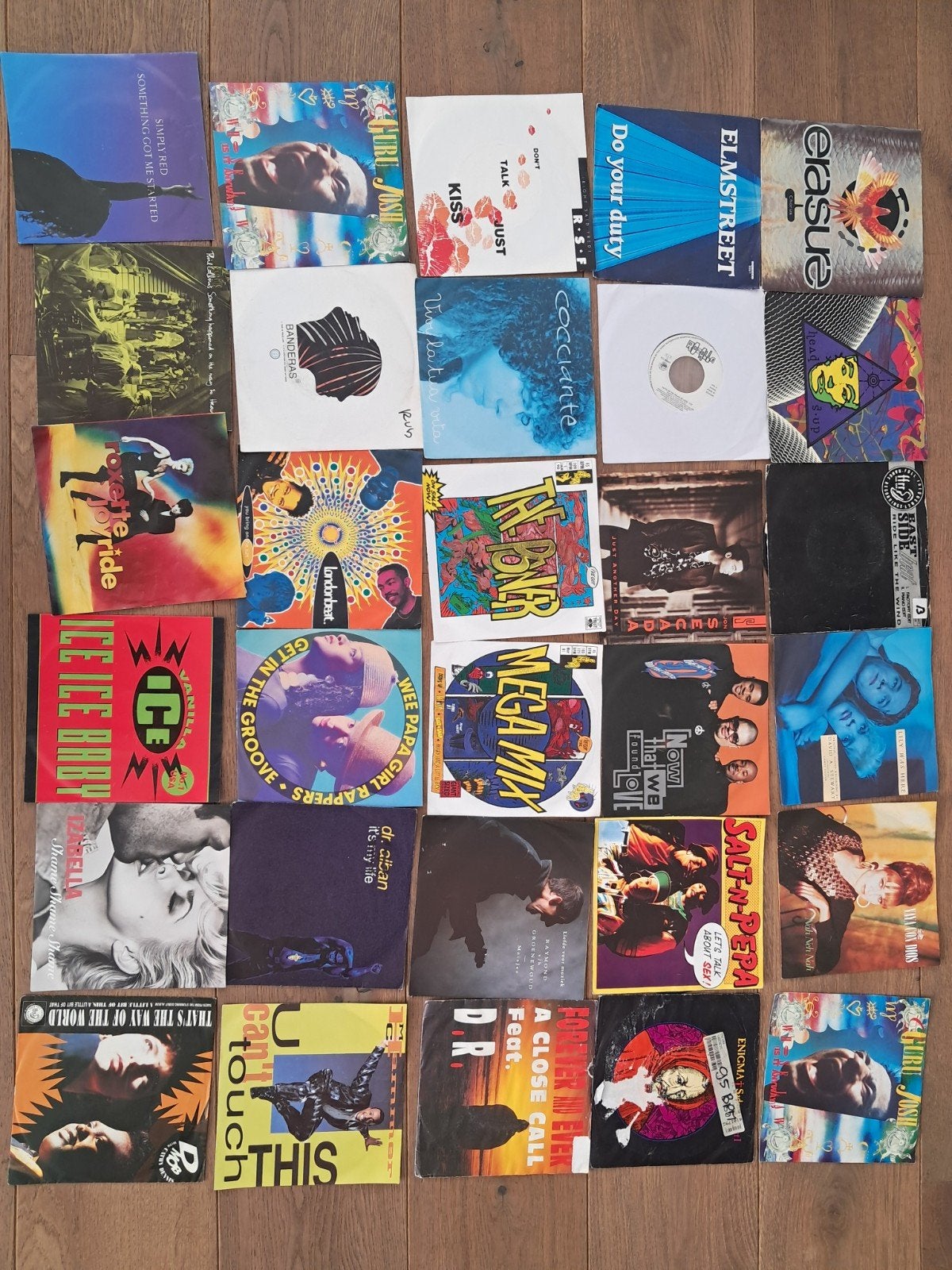 Grote verzameling 90s singletjes vinyl 30 stuks, Ophalen of Verzenden