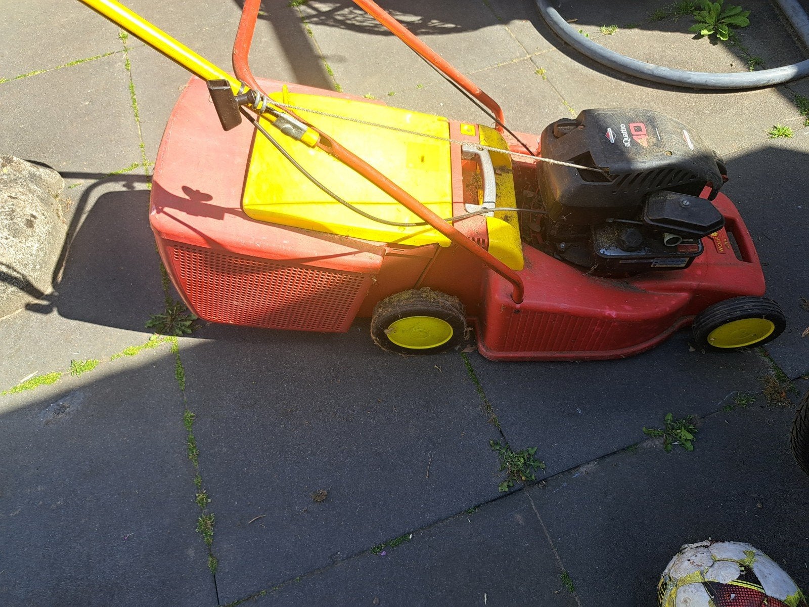 grasmaaier, Gebruikt, Ophalen of Verzenden, Opvangbak, Benzine-grasmaaier