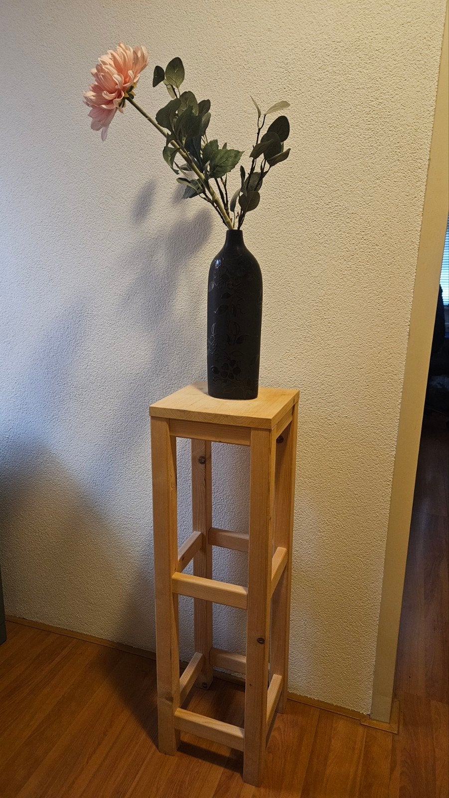 Houten Plantentafel - 90 cm hoog, Huis en Inrichting, Ophalen, Gebruikt, Beige, Hout