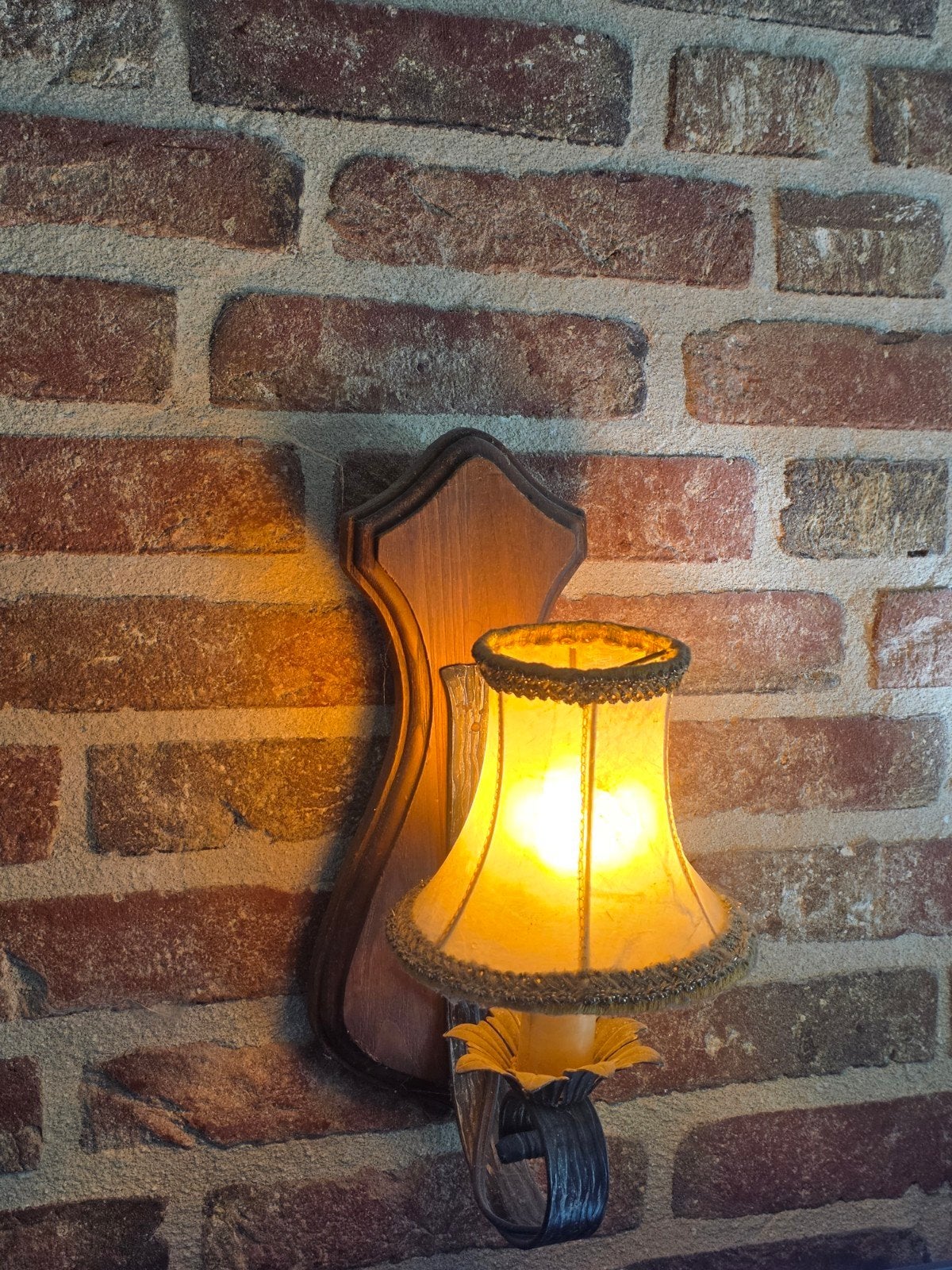 vintage wandlamp in klassieke/rustieke stijl, Ophalen of Verzenden