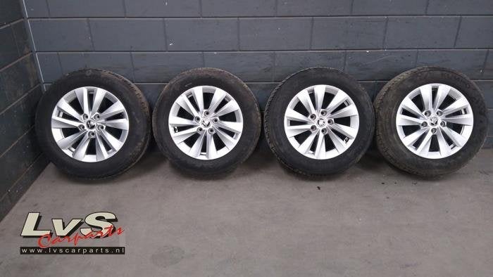 Velgen set + banden van een Skoda Octavia, Gebruikt, -, -, Ophalen of Verzenden